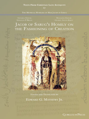 cover image of Jacob of Sarug's Homily on the Fashioning of Creation